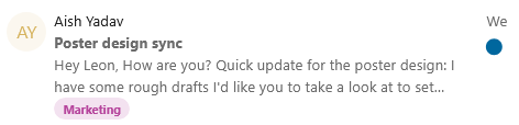 Tag in Mail